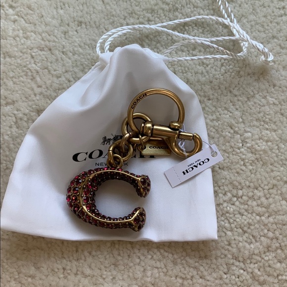 luggage tag bag charms Unisex NEW Coach FOBS Bag Accessories Key chain